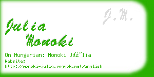 julia monoki business card